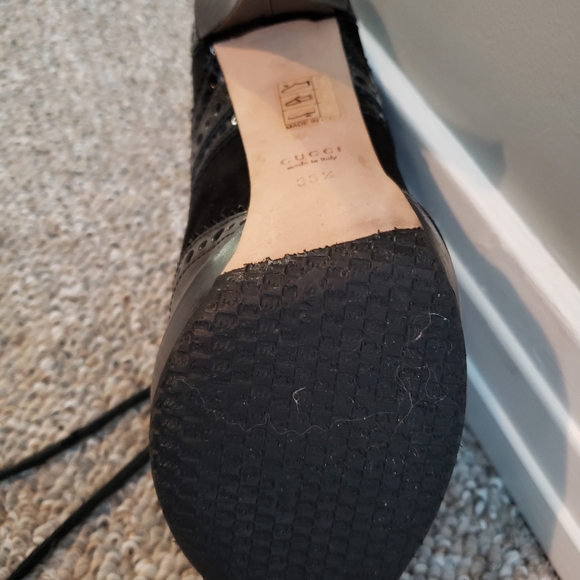 Gucci black leather ankle suede boots - Picture 13 of 15